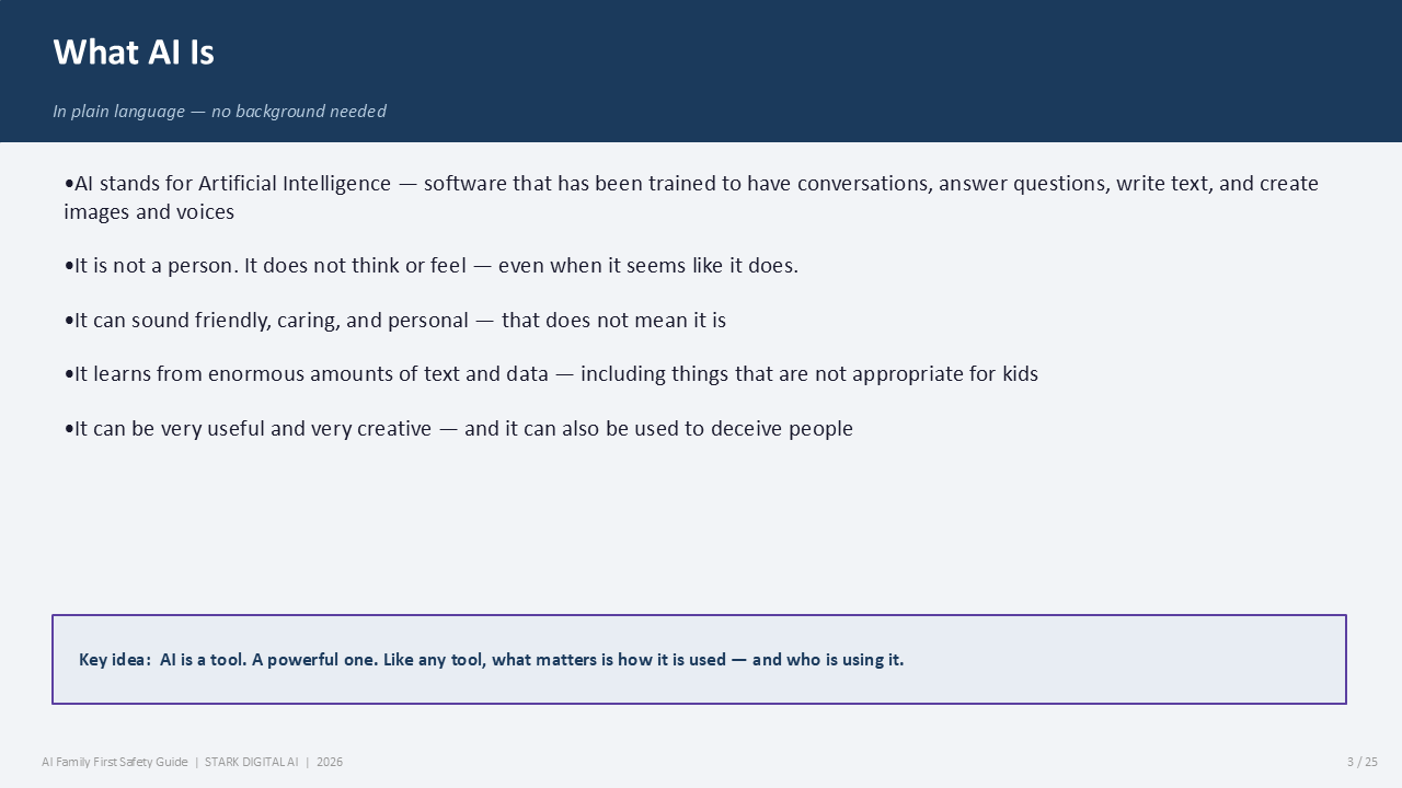 AI Family Safety Guide — Slide 3